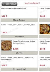 Menu La Nicoise - Les pizzas