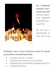 Menu La Toque du Midi - Les cocktails 
