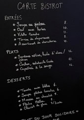 Menu Le Bistrot des Serruriers - Les entrées, plats et desserts