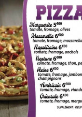 Menu Le Bon Goût - Les pizzas