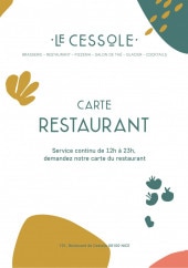 Menu Le Cessole - Carte et menu Le Cessole, 101 Boulevard de Cessole