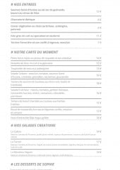 Menu Le Tono - L' ardoise