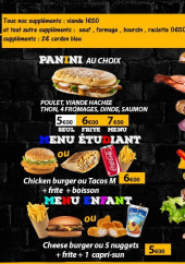 Menu Number One - Menu étudiant et enfant