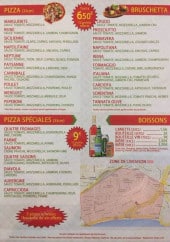 Menu Oh Mamma Mia - Les pizzas et boissons 