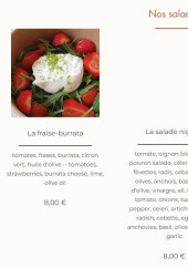 Menu Pan - Les salades