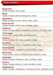 Menu Pizza World - Pizzas Classiques