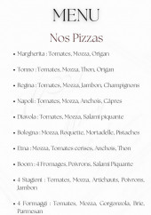 Menu Casa Italia - Les pizzas