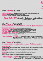 Menu Mets Favoris - Les favoris clubs, favoris paninis, ...