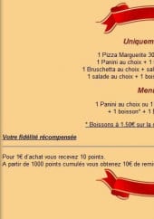 Menu ZK Pizza - Les Formules