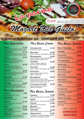 Menu Mozart Del Gusto - Les pizzas