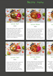 Menu Nâga - Les menus