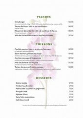 Menu Only Vous - Les viandes, poissons et desserts