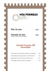 Menu Escale gourmet - Les formules