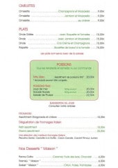 Menu Gusto Italiano - Les plats et les suggestions 