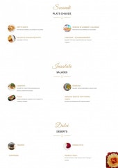 Menu Il Tinello - Les plats chaudes, salades et desserts