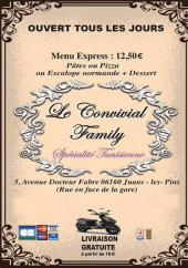 Menu Le Convivial Family - Carte et menu Le Convivial Family Juan les Pins