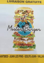 Menu Mister Burger - Carte et menu Mister Burger Juan les Pins