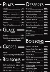 Menu Comptoir Del Gusto - Plats, desserts, boissons,....