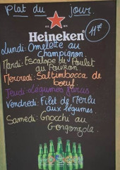 Menu La Casuccia - Exemple de menu de la semaine