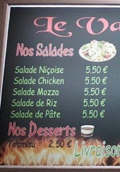 Menu Vallau Miam - Salades, plats, pâtes,....