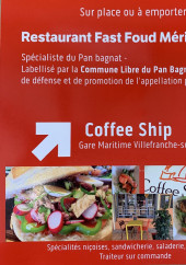 Menu Coffee Ship - Carte et menu Coffee Ship Villefranche sur Mer