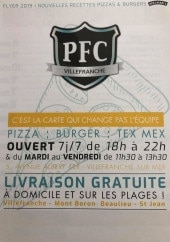 Menu Pizzeria Football club - Carte et menu pizzeria football club villefranche sur mer