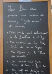 Menu Lou'Bar - Exemple de menu