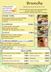 Menu Palm Café - Le brunch