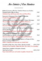 Menu La Pignatelle - Les entrées