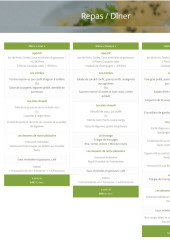 Menu Saveurs Et Prestige - Le repas, dîner