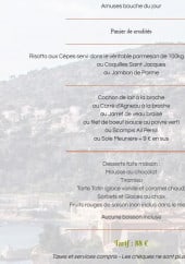 Menu Mas Provencal - Amuses bouche du jour