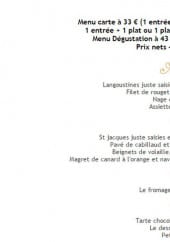 Menu Côté Jardin - Les formules