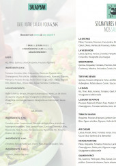 Menu Greenland - Menu salade