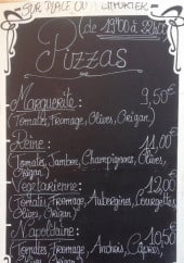 Menu L'Hesperide - Les pizzas