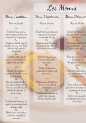 Menu Le Cosi - Les meus 