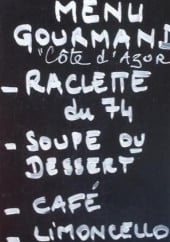 Menu Le troquet à soupes - Exemple de menu