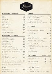 Menu Panini Federal - Les boissons