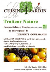 Menu La cuisine du jardin - Traiteur nature