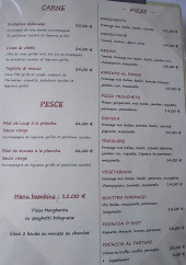 Menu O'Sarracino - Carne, pesce, pizze,...