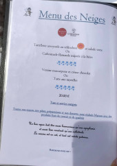 Menu Les Mélèzes - Le menu des neiges