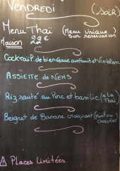 Menu Café des tilleuls - Un exemple de menu