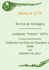 Menu Les Chamois - menu à 17€