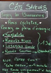 Menu Côté Saveurs - exemple de menu