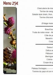 Menu La Bonne Auberge - Le menu à 25€