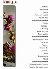 Menu La Bonne Auberge - Le menu à 31€