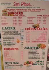 Menu Carrousel Factory - Les burgers, boissons et menus enfants,...