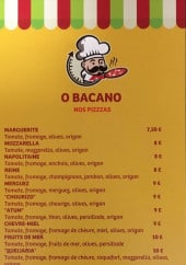 Menu O'Bacano - Pizzas