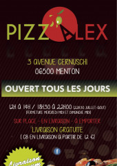 Menu Pizz'Alex - Carte et menu Pizz'Alex Menton