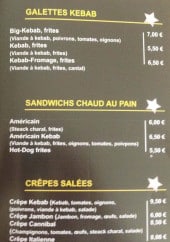 Menu Univers snack traiteur - Sandwichs, galettes et crêpes