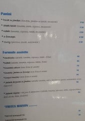 Menu Bar de l'Auberge - Paninis, formules assiettes et frites 